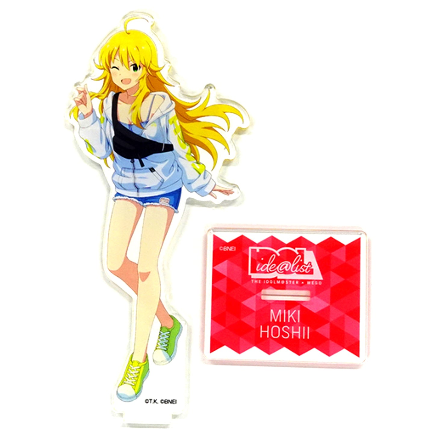 Miki Hoshii THE IDOLM@STER Acrylic Stand THE IDOLM@STER x WEGO [USED]