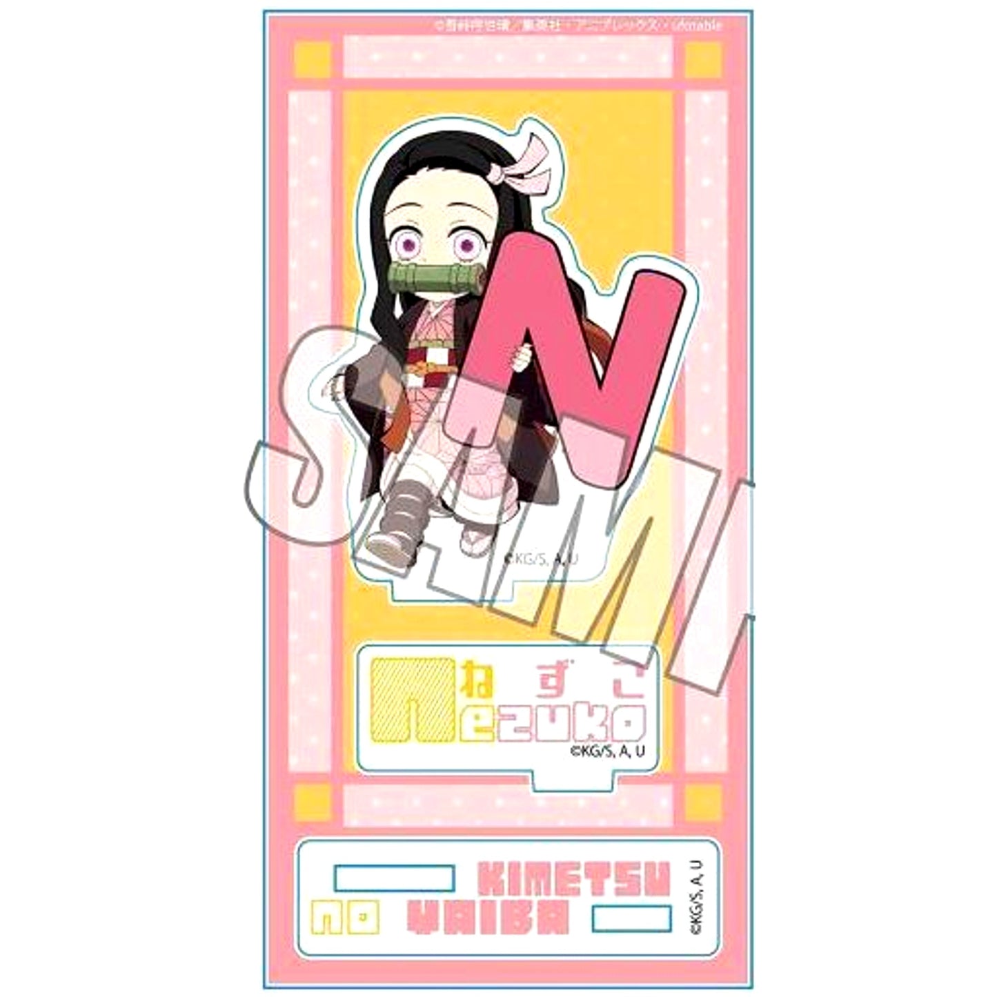 Nezuko Kamado - Alphabet Ver. Acrylic Figure Demon Slayer: Kimetsu no Yaiba [USED]
