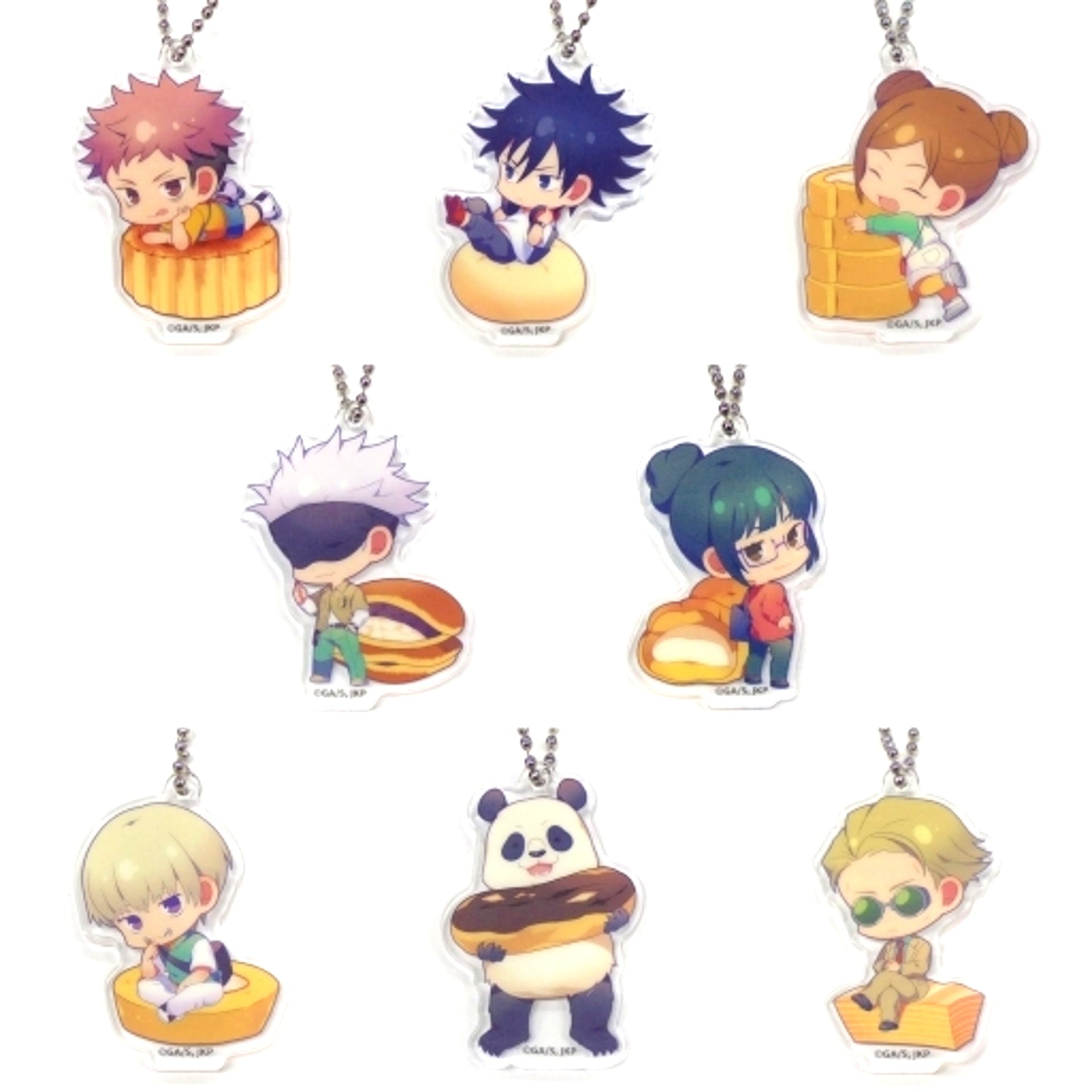 Jujutsu Kaisen x Lawson Acrylic Keychain Set of 8 [USED]