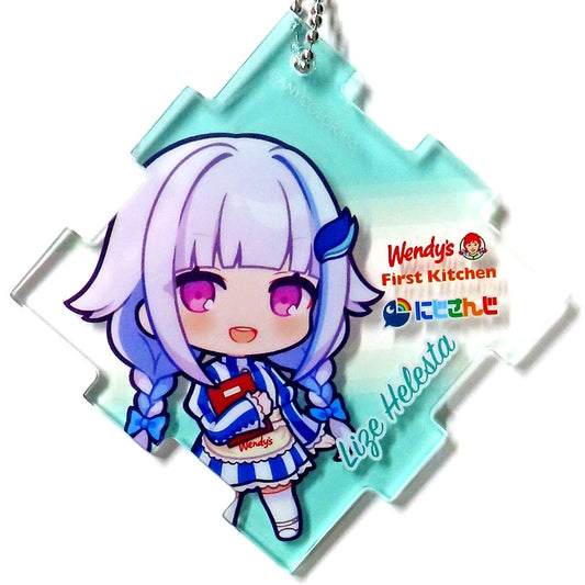 Lize Helesta Mini Character Acrylic Plate Virtual YouTuber Nijisanji Wendy's First Kitchen [USED]