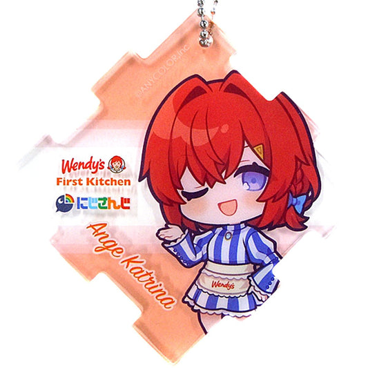 Ange Katrina Mini Character Acrylic Plate Virtual YouTuber Nijisanji Wendy's First Kitchen [USED]