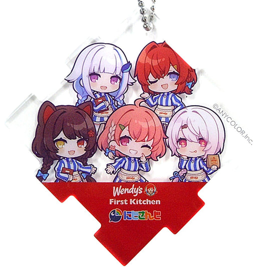 Mini Character Acrylic Plate Secret Virtual YouTuber Nijisanji x Wendy's First Kitchen Fries Order Bonus [USED]