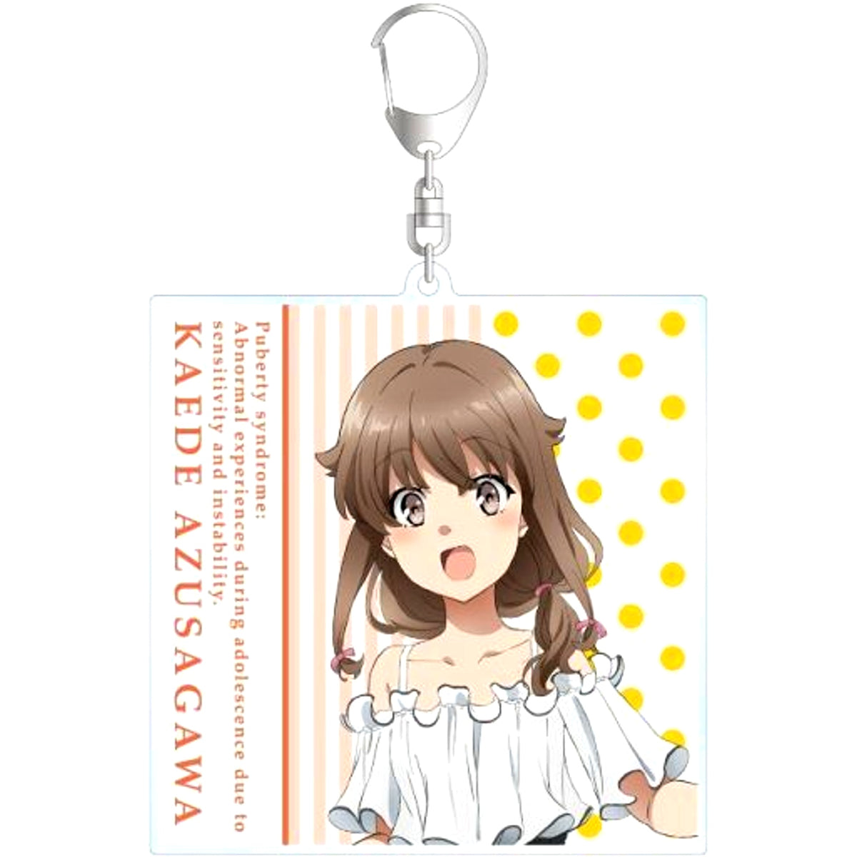 Kaede Azusagawa Sunflower and White Dress ver Illustration BIG Acrylic Keychain Rascal Does Not Dream of Bunny Girl Senpai [USED]