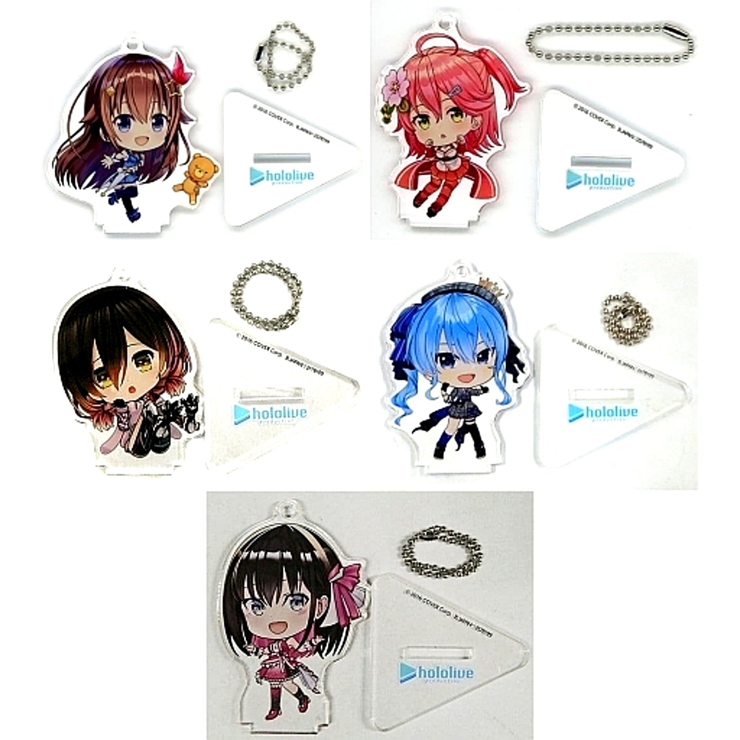 Set of 5 Hololive Acrylic Swing Collection Gen 0 [USED]