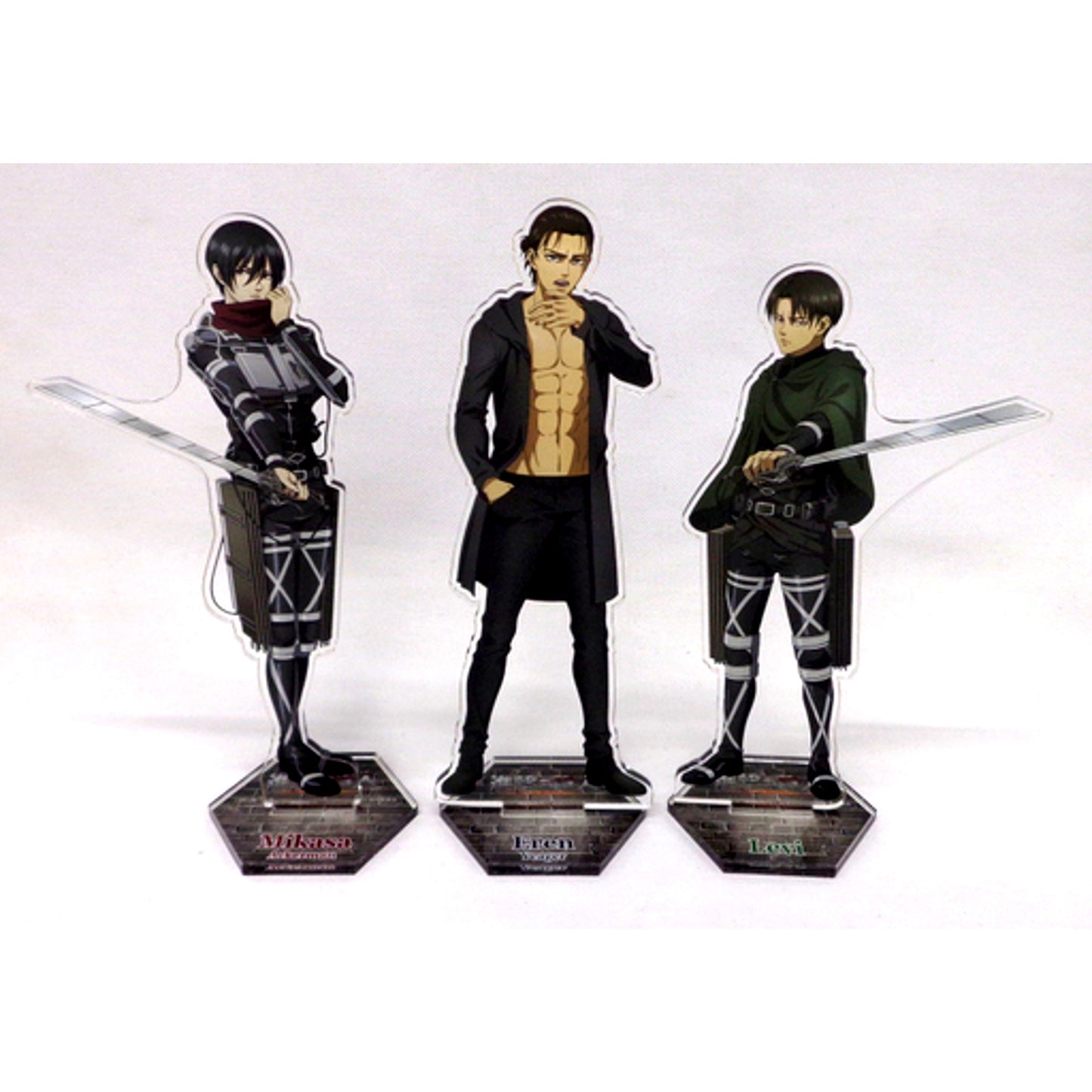 Set of 3 Group Attack on Titan x NewDays Acrylic Stand [USED]
