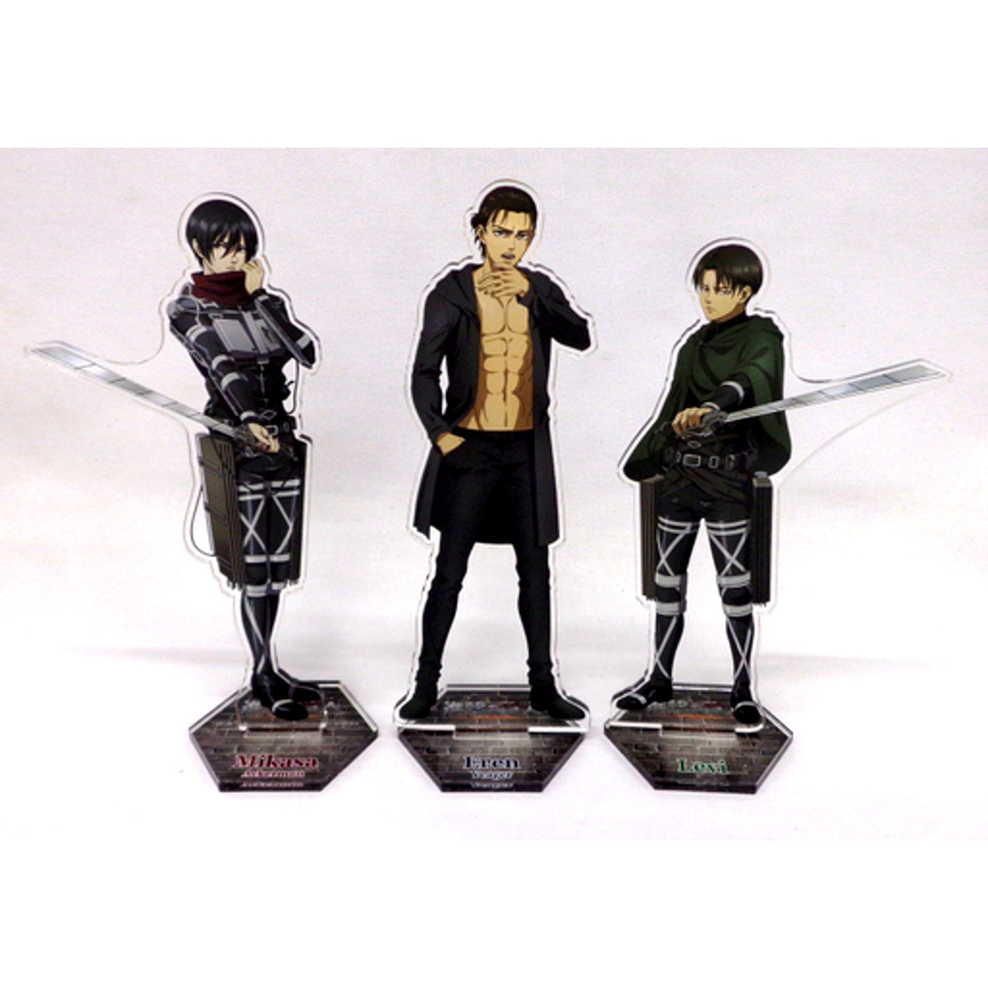 Set of 3 Group Attack on Titan x NewDays Acrylic Stand [USED]