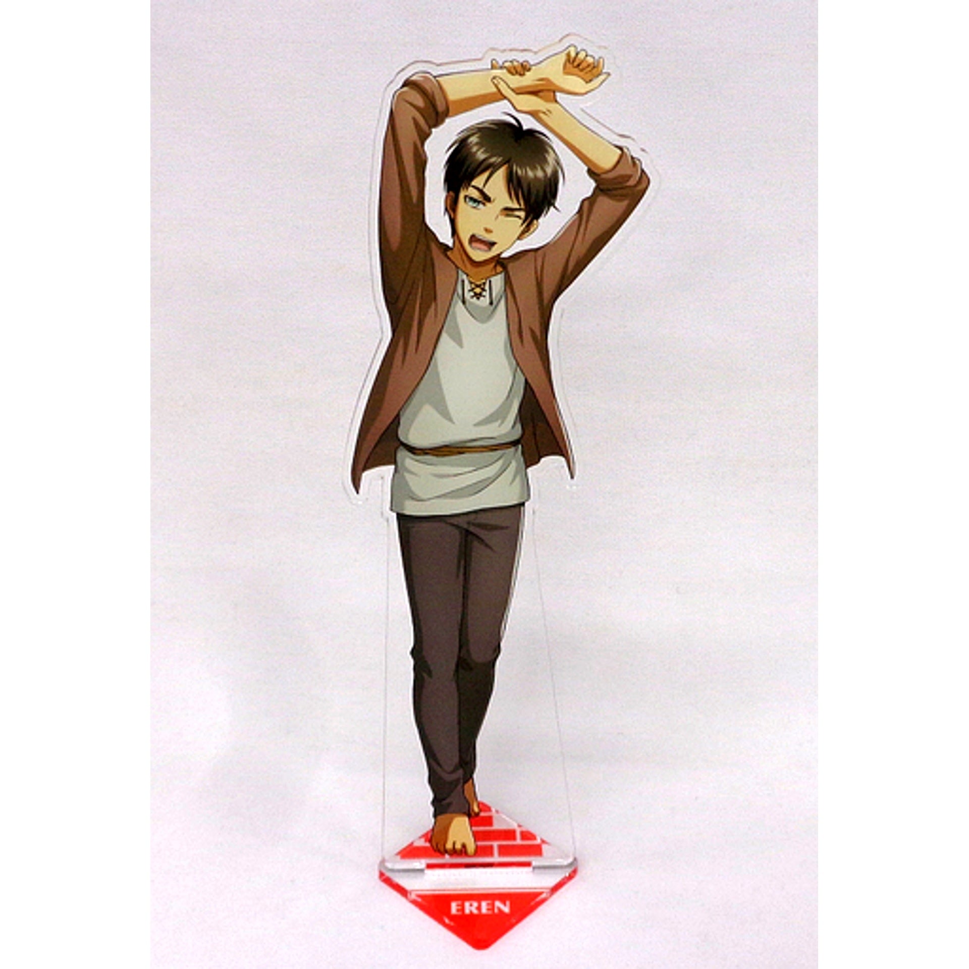 Eren Yeager Big Acrylic Stand Attack on Titan The Final Season Peaceful Days Store in Animate [USED]