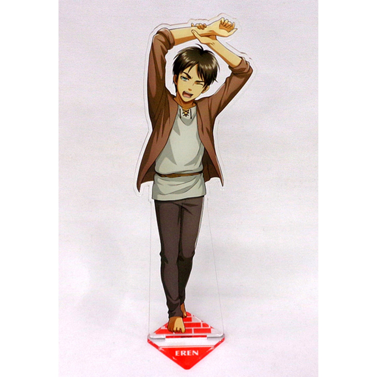 Eren Yeager Big Acrylic Stand Attack on Titan The Final Season Peaceful Days Store in Animate [USED]
