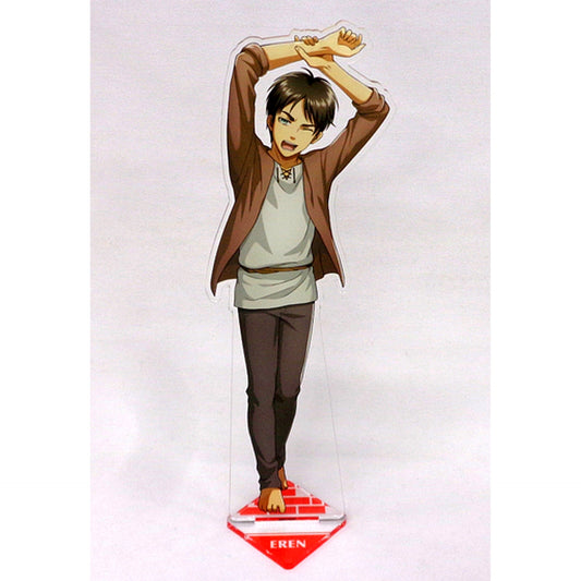 Eren Yeager Big Acrylic Stand Attack on Titan The Final Season Peaceful Days Store in Animate [USED]