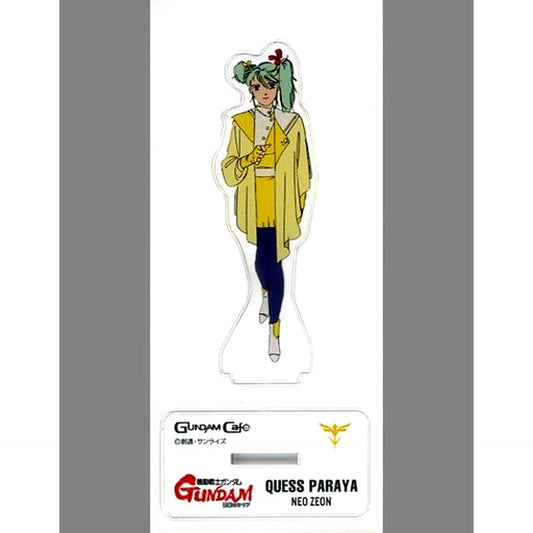 Quess Paraya Mobile Suit Gundam Char's Counterattack Acrylic Stand GUNDAM Cafe Ltd [USED]