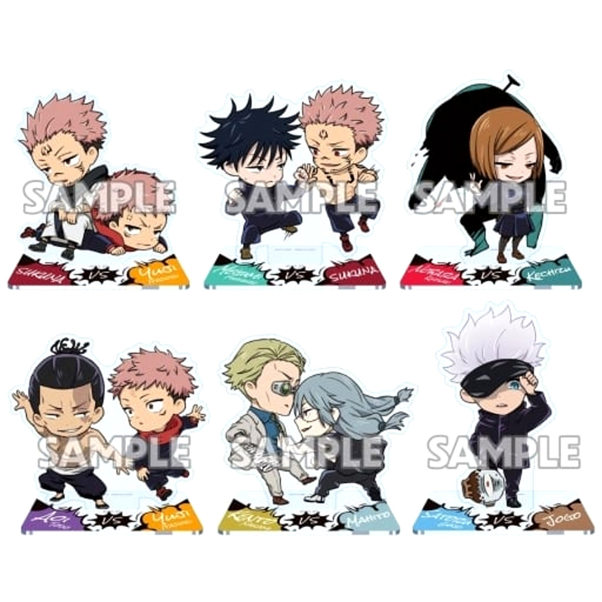 Jujutsu Kaisen Yuji Itadori & Others All 6 Types Set VS Acrylic Stand Acrylic Stands [USED]