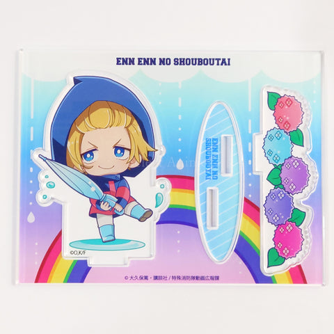 Fire Force Arthur Boyle Panel Style Acrylic Stand Rainy Season Princess Cafe Limited Acrylic Stands [USED] — photo 1