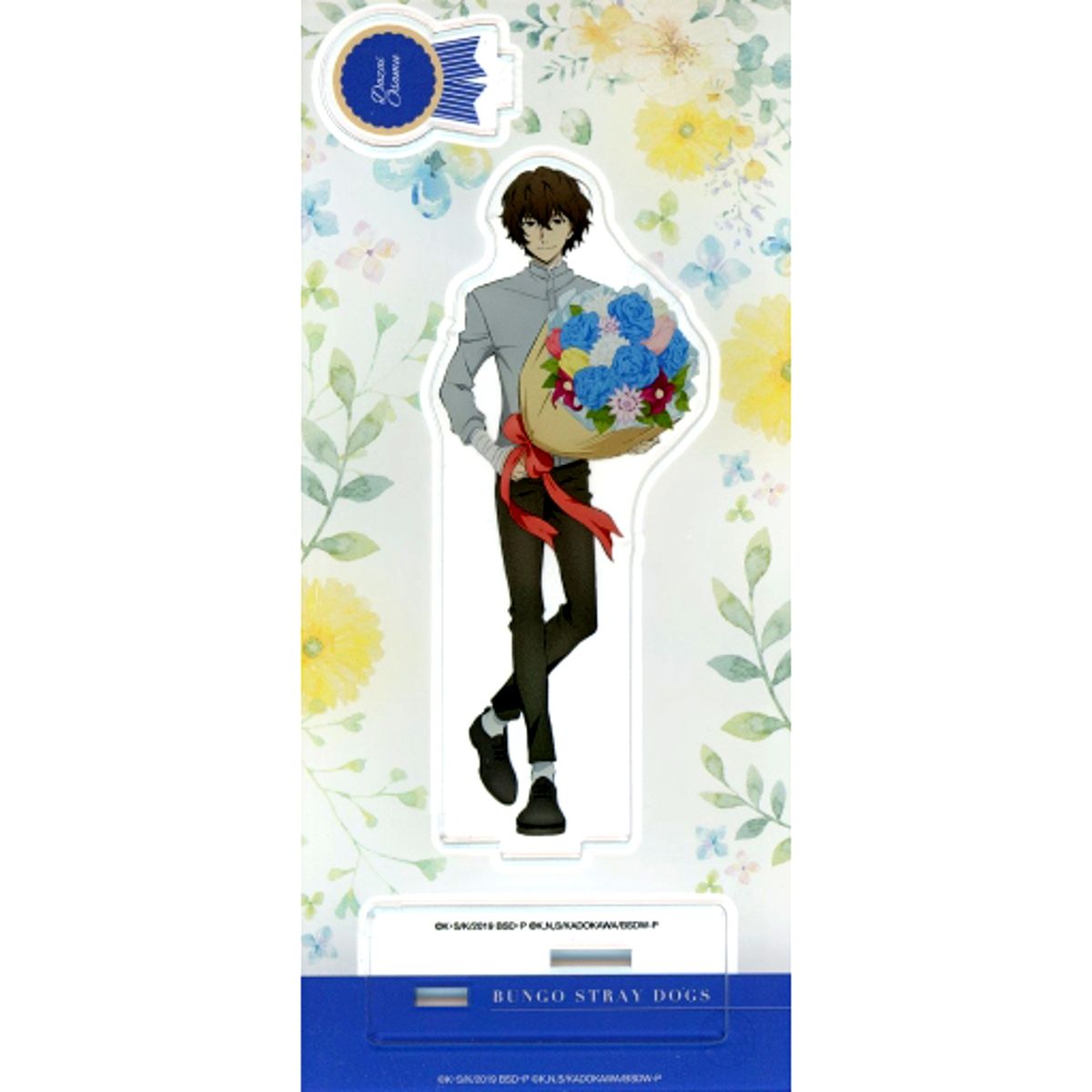 Osamu Dazai Bungo Stray Dogs 5th Anniversary Anime Broadcast Illustration Acrylic Stand [USED]