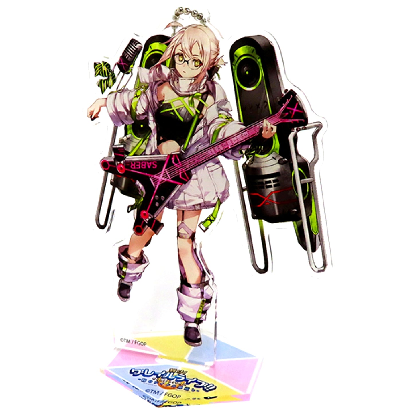 Mysterious Idol X Alter Fate/Grand Order Acrylic Mascot Shine! Grail Live!! Crane Idol Ongaeshi Kyomaf 2021 Aniplex Mail Order Ltd [USED]
