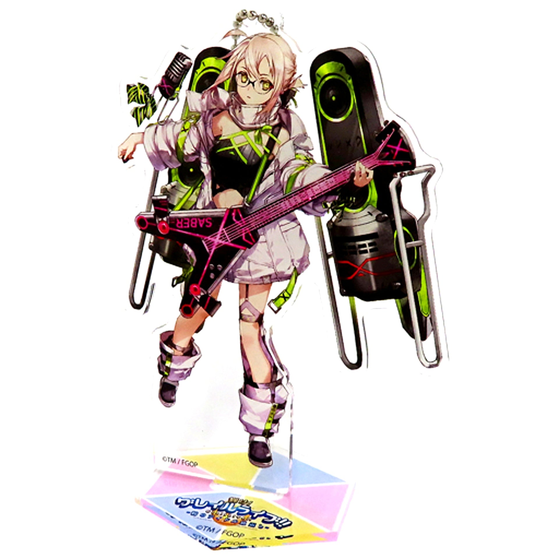 Mysterious Idol X Alter Fate/Grand Order Acrylic Mascot Shine! Grail Live!! Crane Idol Ongaeshi Kyomaf 2021 Aniplex Mail Order Ltd [USED]