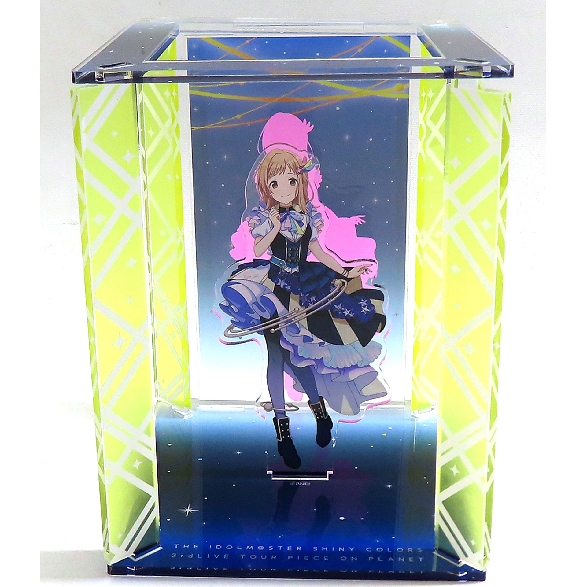 Mano Sakuragi THE IDOLM@STER SHINY COLORS Official Acrylic Diorama Cube 3rdLIVE TOUR PIECE ON PLANET [USED]