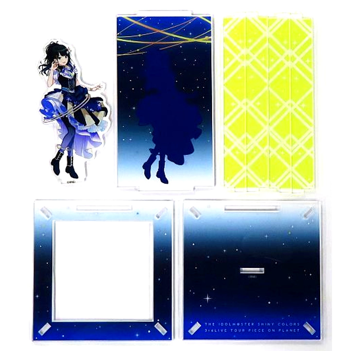 Hiori Kazano THE IDOLM@STER SHINY COLORS Official Acrylic Diorama Cube 3rdLIVE TOUR PIECE ON PLANET [USED]