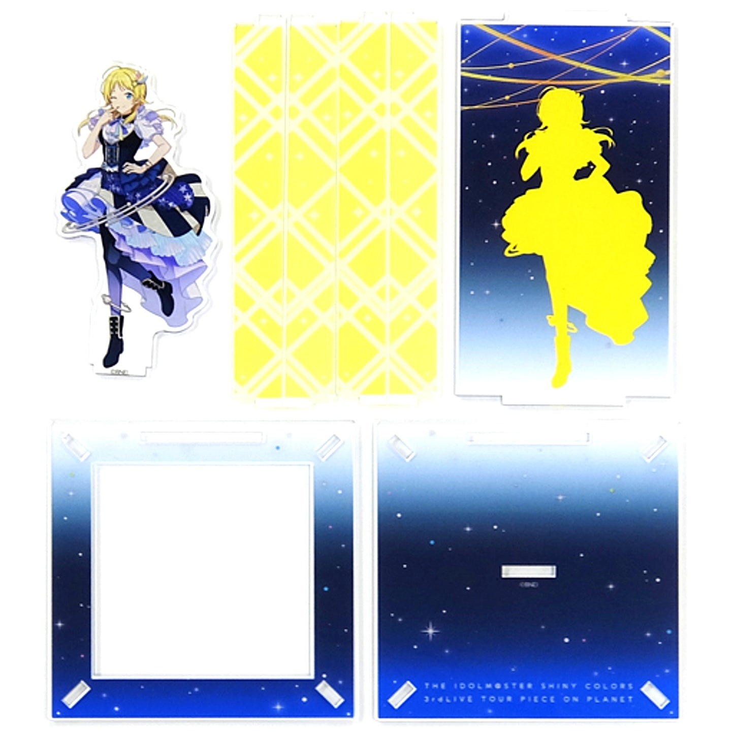 Meguru Hachimiya THE IDOLM@STER SHINY COLORS Official Acrylic Diorama Cube 3rdLIVE TOUR PIECE ON PLANET [USED]