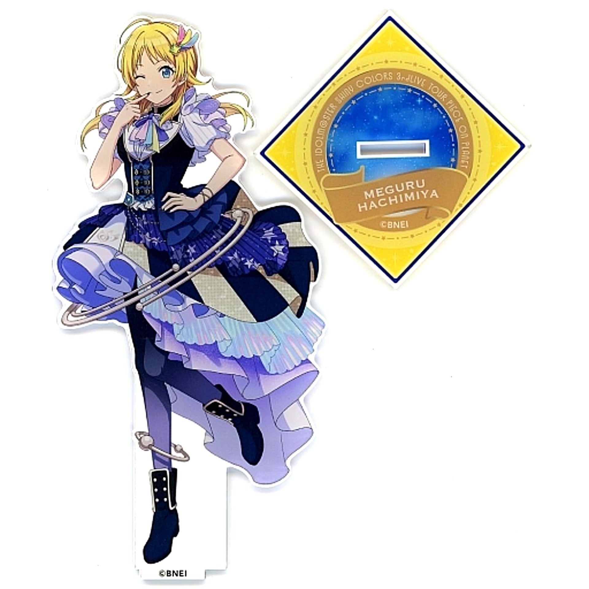 Meguru Hachimiya THE IDOLM@STER SHINY COLORS Official Acrylic Stand 3rdLIVE TOUR PIECE ON PLANET [USED]