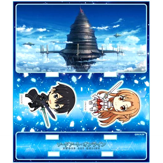 Kirito & Asuna Aincrad A. Sword Art Online Acrylic Diorama [USED]
