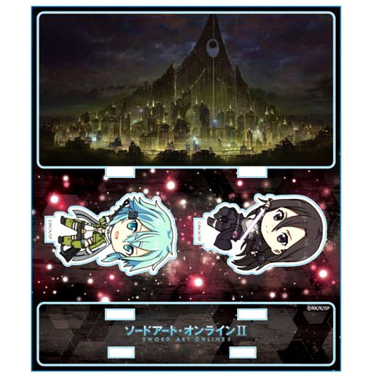 Kazuto Kirigaya & Shino Asada Phantom Bullet Acrylic Diorama Sword Art Online 2 [USED]