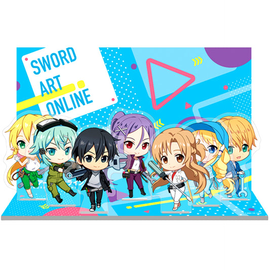 Group Mechanic Deformed Sword Art Online Acrylic Diorama Set [USED]