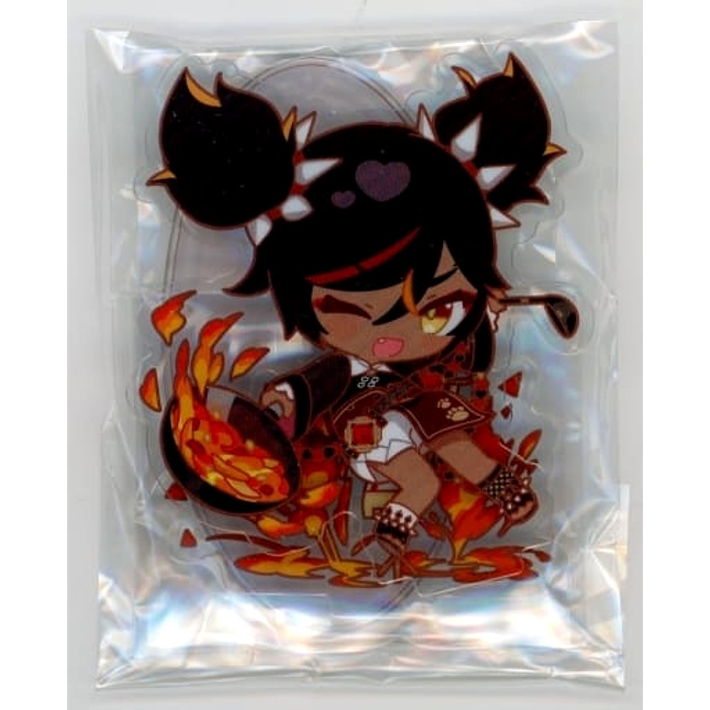 Genshin Impact x Sweets Paradise Xinyan Rock Banquet Chibi Character Trading Acrylic Stand Acrylic Stands [USED]