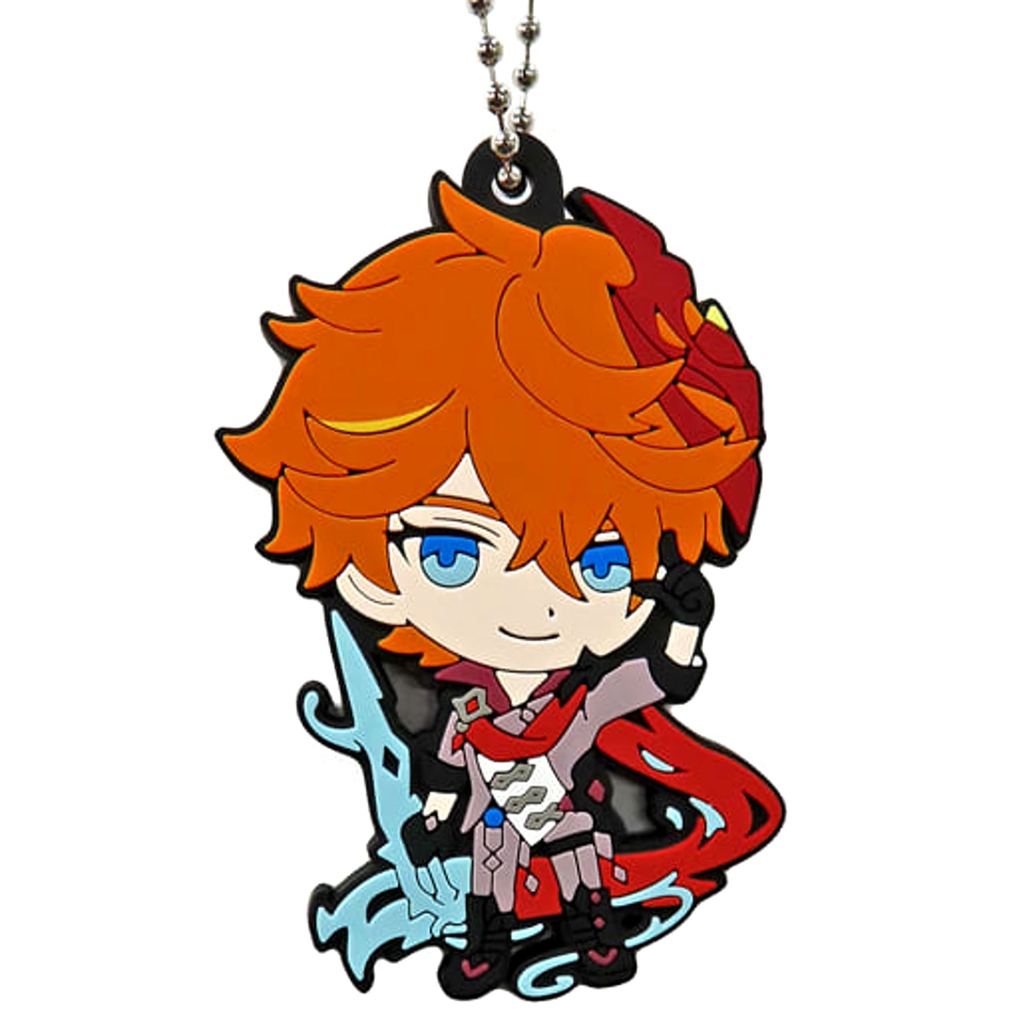 Genshin Tartaglia Capsule Rubber Mascot 01 Keychains [USED]