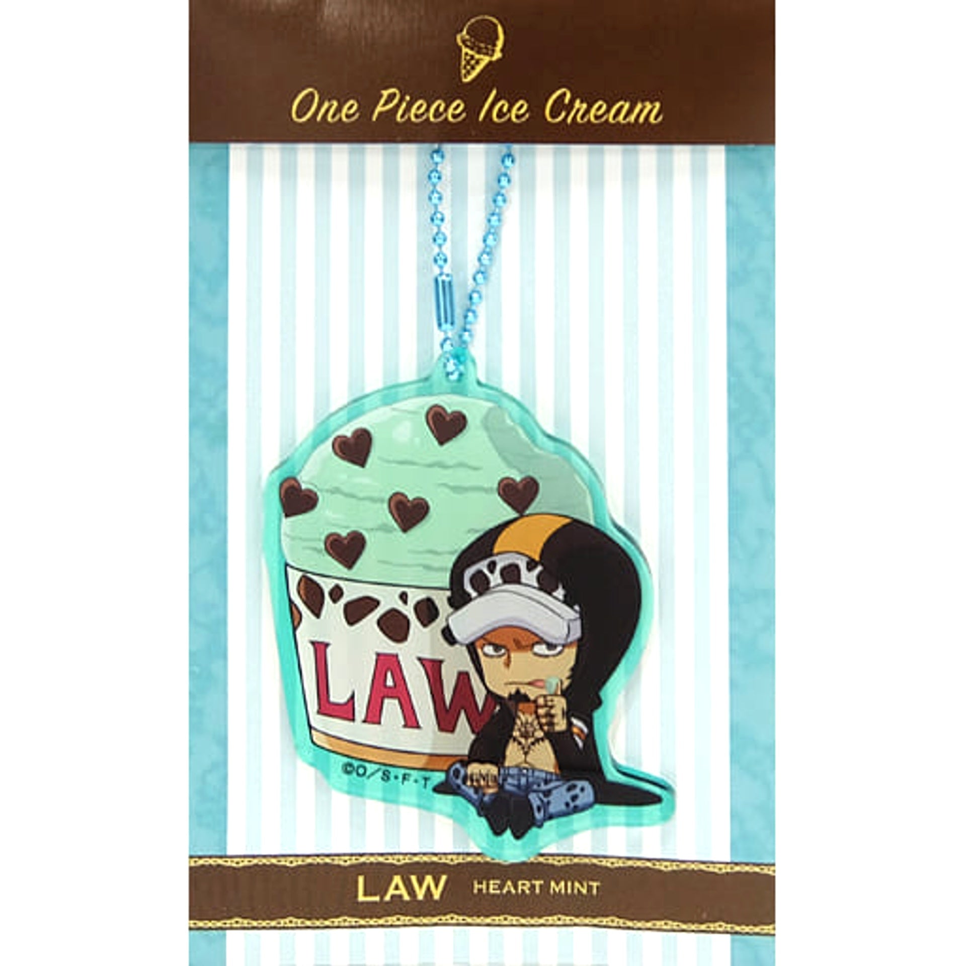 One Piece Trafalgar Law Ice Cream Acrylic Keychain Straw Store Limited Keychains [USED]