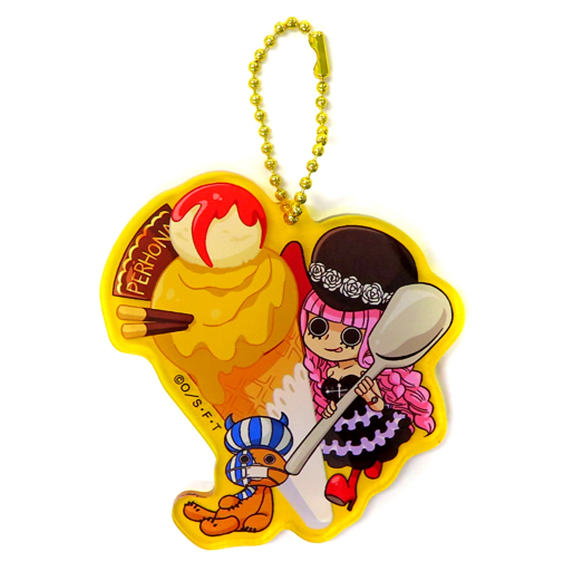 Perona Ice Cream One Piece Acrylic Keychain Mugiwara Store Limited [USED]