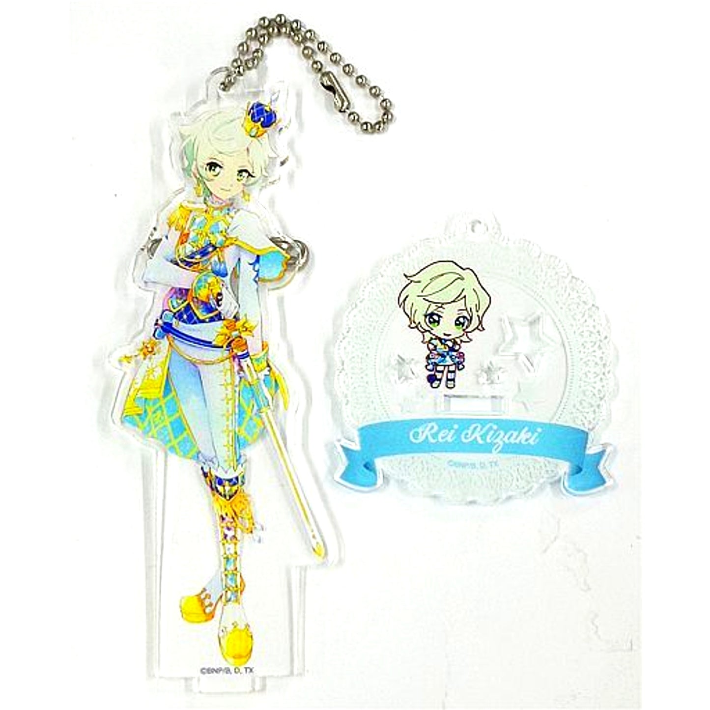 Rei Kizaki Ver. SPR Acrylic Button Stand Keychain Aikatsu Stars! Aikatsu Friends! and Tezukatsu! Collection [USED]