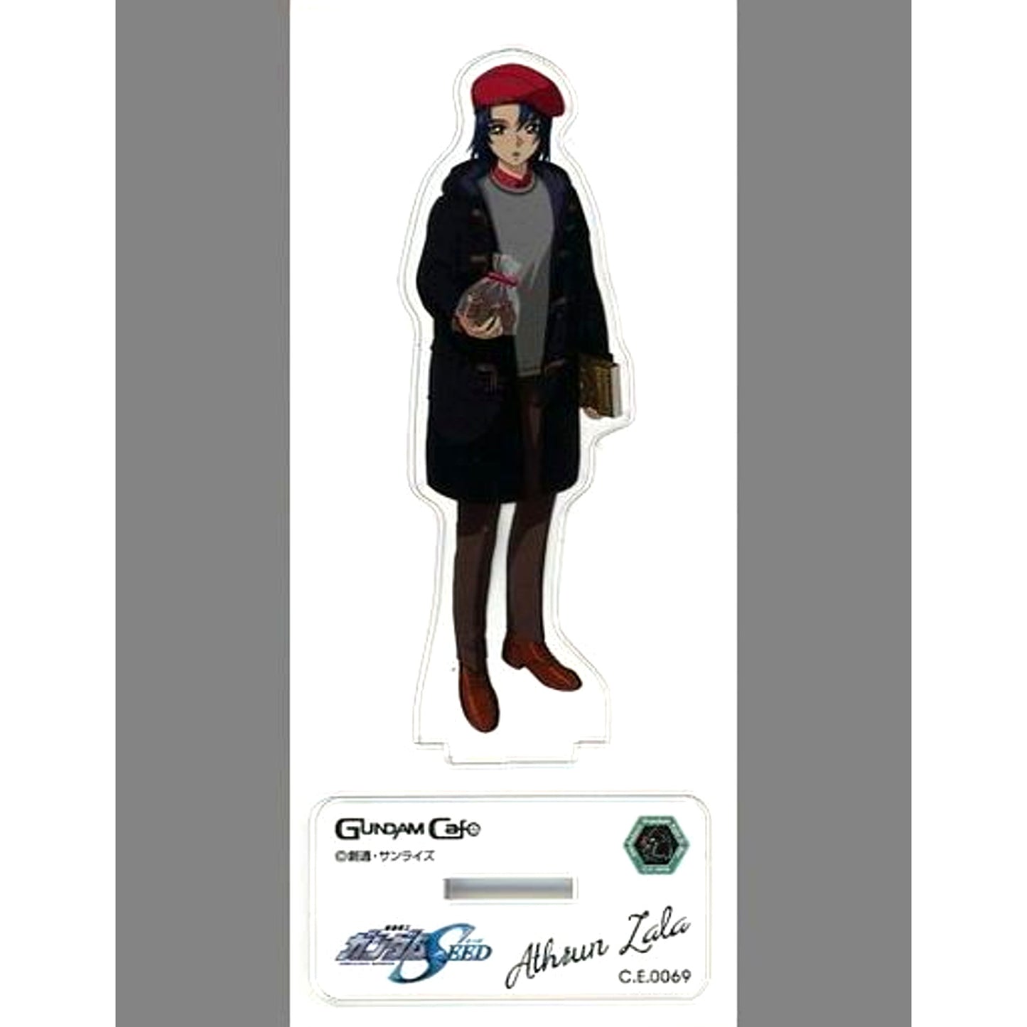 Athrun Zala Mobile Suit Gundam SEED Model Sheet AS Acrylic Stand St.VD C.E.0069 Gundam Cafe Limited [USED]
