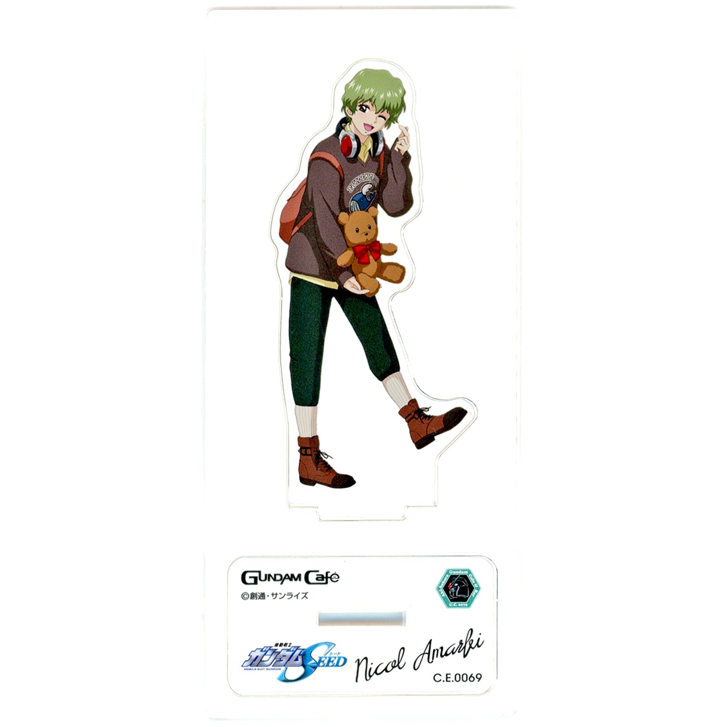 Nicol Amalfi Mobile Suit Gundam SEED MODEL SHEET AS Acrylic Stand St.VD C.E.0069 Gundam Cafe Ltd [USED]