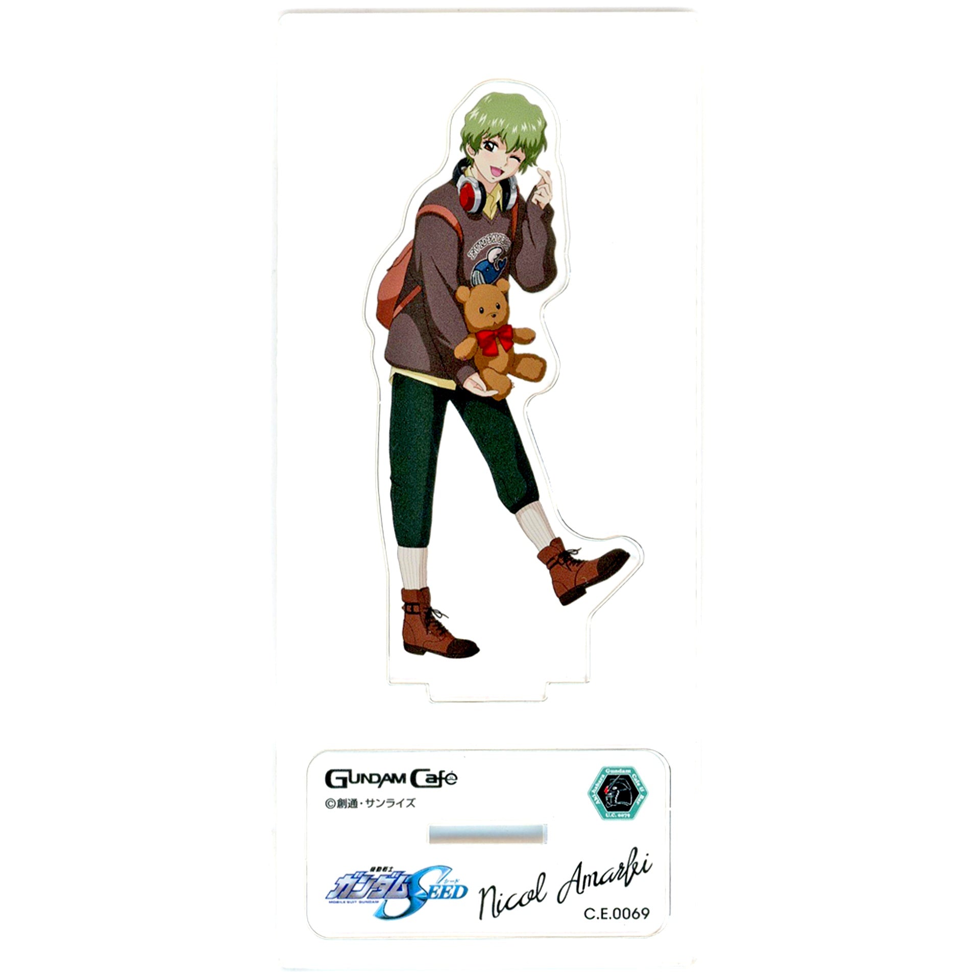 Nicol Amalfi Mobile Suit Gundam SEED MODEL SHEET AS Acrylic Stand St.VD C.E.0069 Gundam Cafe Ltd [USED]