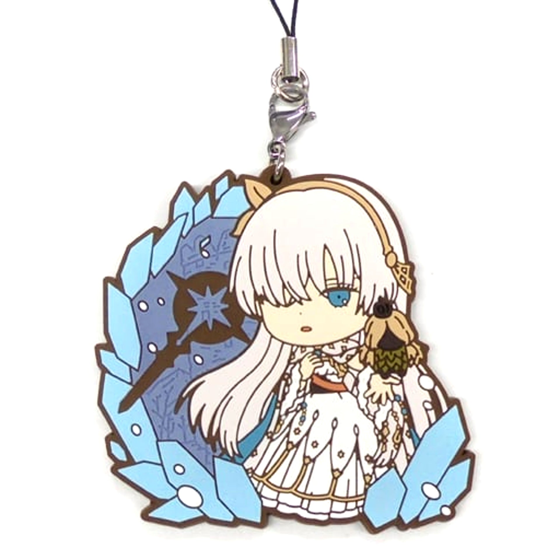 Fate/Grand Order Caster/Anastasia Ichiban Kuji Cosmos in the Lostbelt Rubber Charm Kyunchara Illustrations Prize F Keychains [USED]