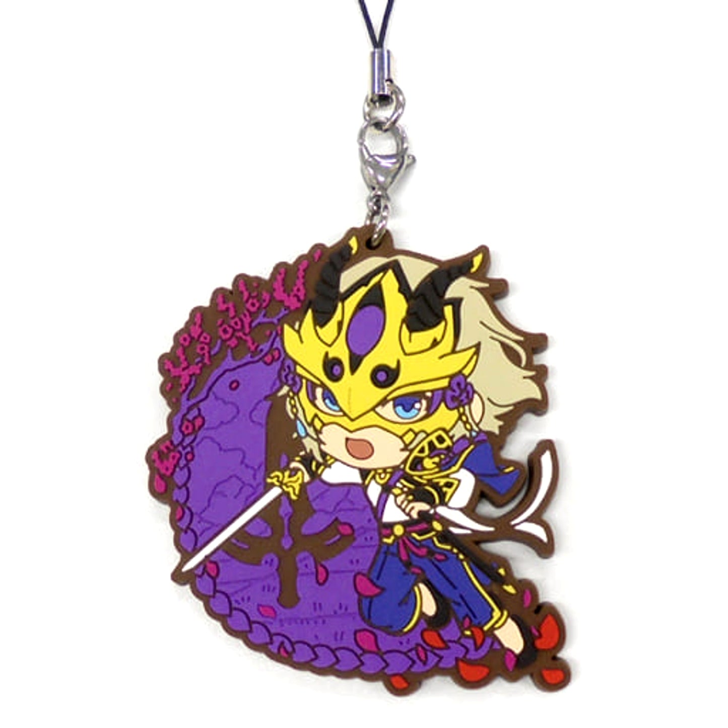 Fate/Grand Order Saber/Lanling King Ichiban Kuji Cosmos in the Lostbelt Rubber Charm Kyunchara Illustrations Prize F Keychains [USED]