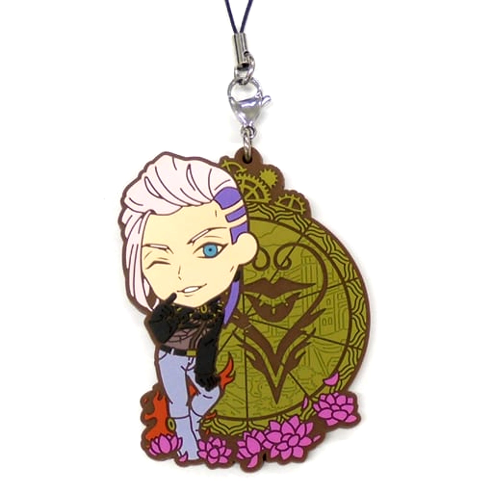Fate/Grand Order Cryptor/Scandinavian Peperoncino Ichiban Kuji Cosmos in the Lostbelt Rubber Charm Kyunchara Illustrations Prize F Keychains [USED]