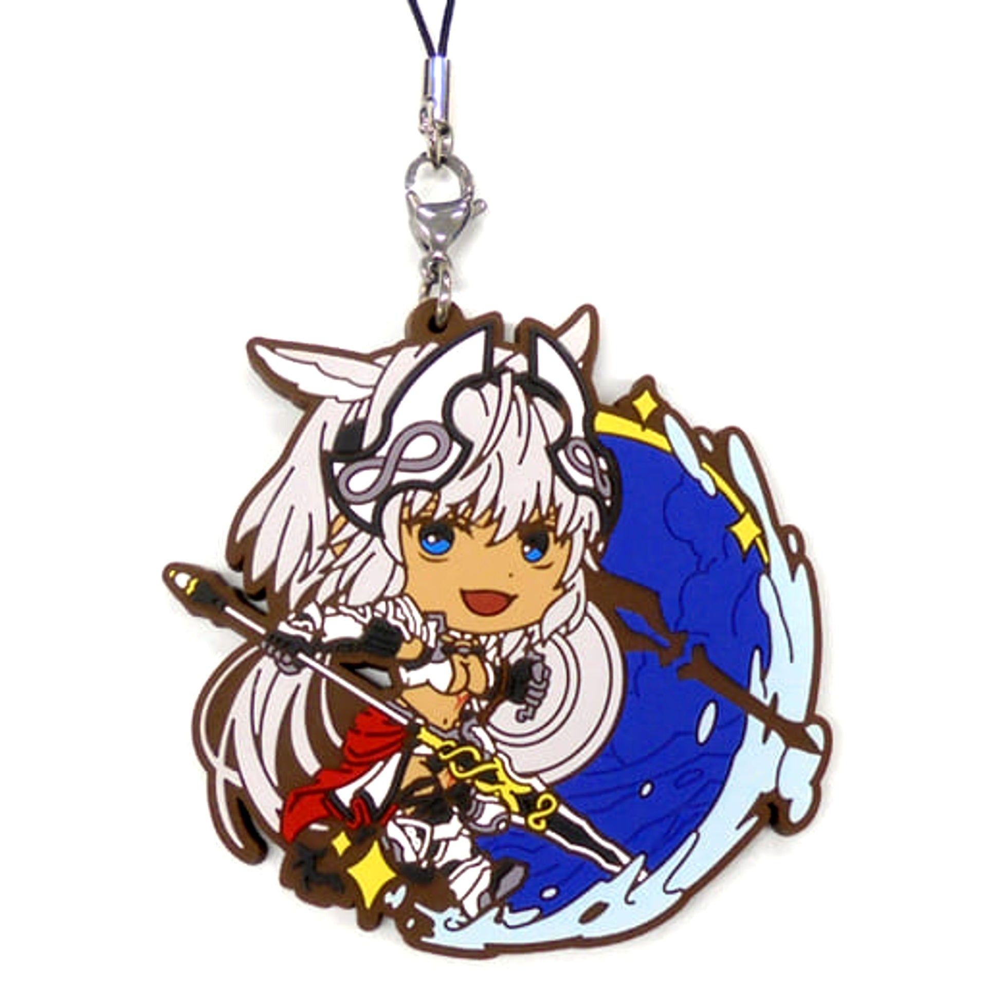 Fate/Grand Order Lancer/Caenis Ichiban Kuji Cosmos in the Lostbelt Rubber Charm Kyunchara Illustrations Prize F Keychains [USED]
