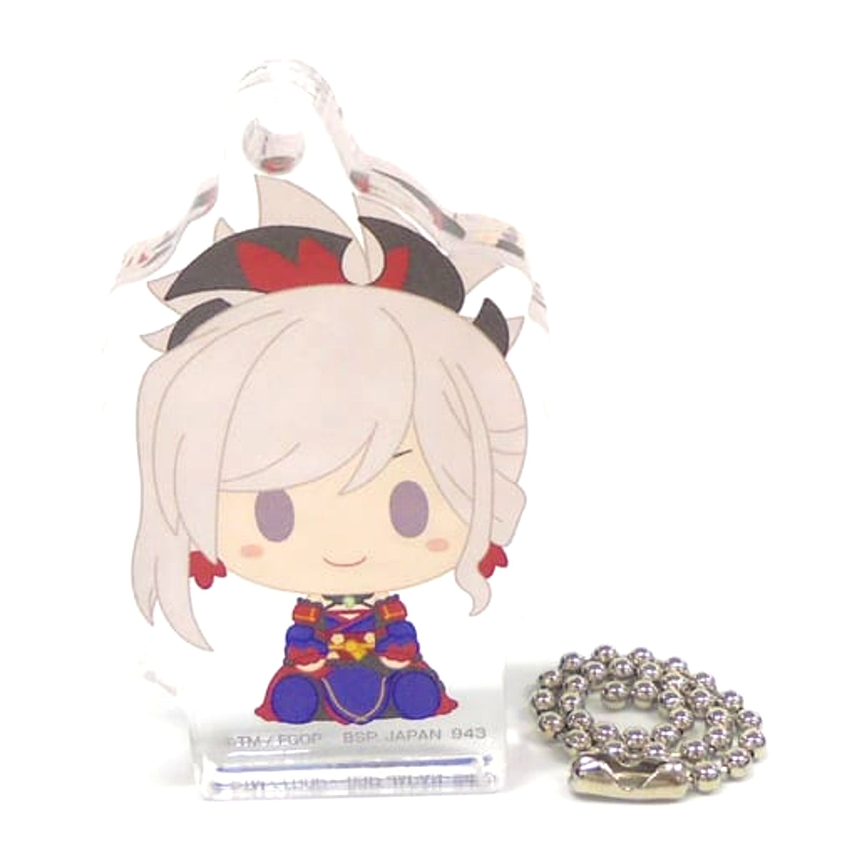 Saber/Musashi Miyamoto Fate/Grand Order Ichiban Kuji Cosmos in the Lostbelt Acritz Keychain Chokonokko Prize H [USED]