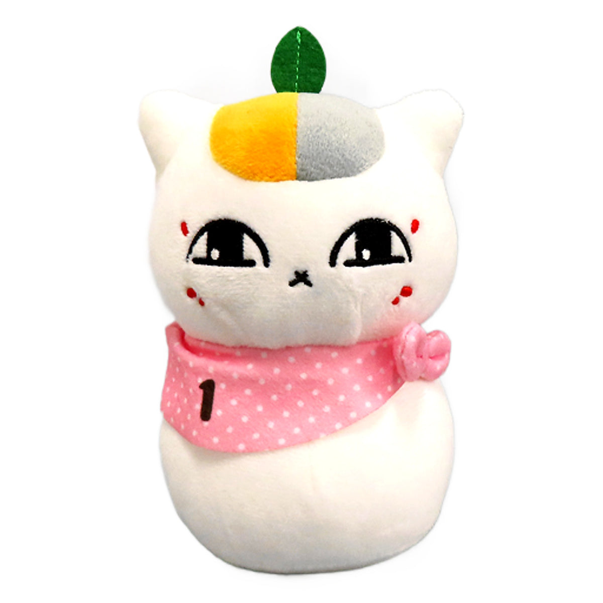 Triple Nyanko Sensei No. 1 Natsume's Book of Friends Triple Nyanko Sensei Oshare Scarf Plush Toy that Can Be Attached To Bag Mascot [USED]