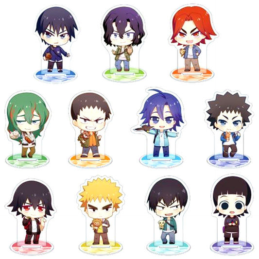 Set of 11 Yowamushi Pedal GLORY LINE Trading Chibi Character Part 2 Acrylic Stand Ver. B Tobu Zoo Collab [USED]