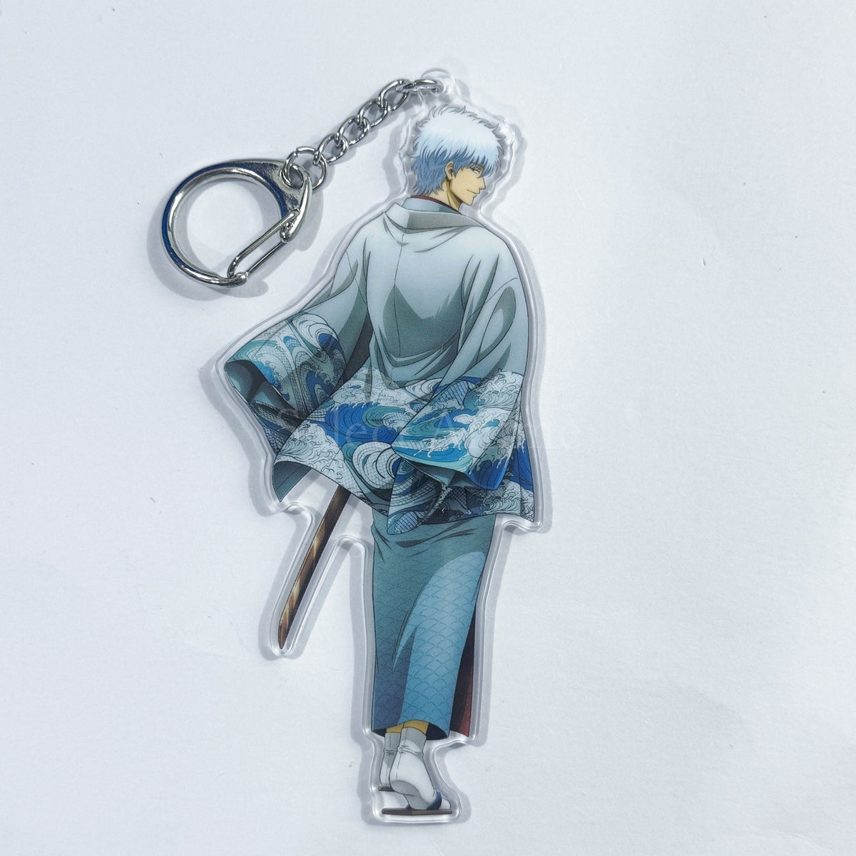 Gintoki Sakata Look Back Gintama The Final Acrylic Keychain animate Limited [USED]