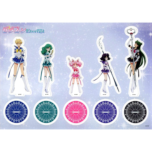 Group Acrylic Figure Set Blu-ray/DVD Sailor Moon Eternal The Movie King e-Shop Limited Edition Bonus [USED]