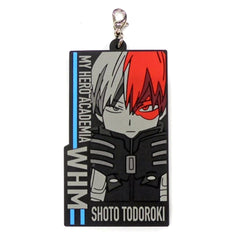 My Hero Academia THE MOVIE WORLD HEROES'MISSION Shoto Todoroki Square Type Ichiban Kuji Rubber Charm Prize G Charm [USED]