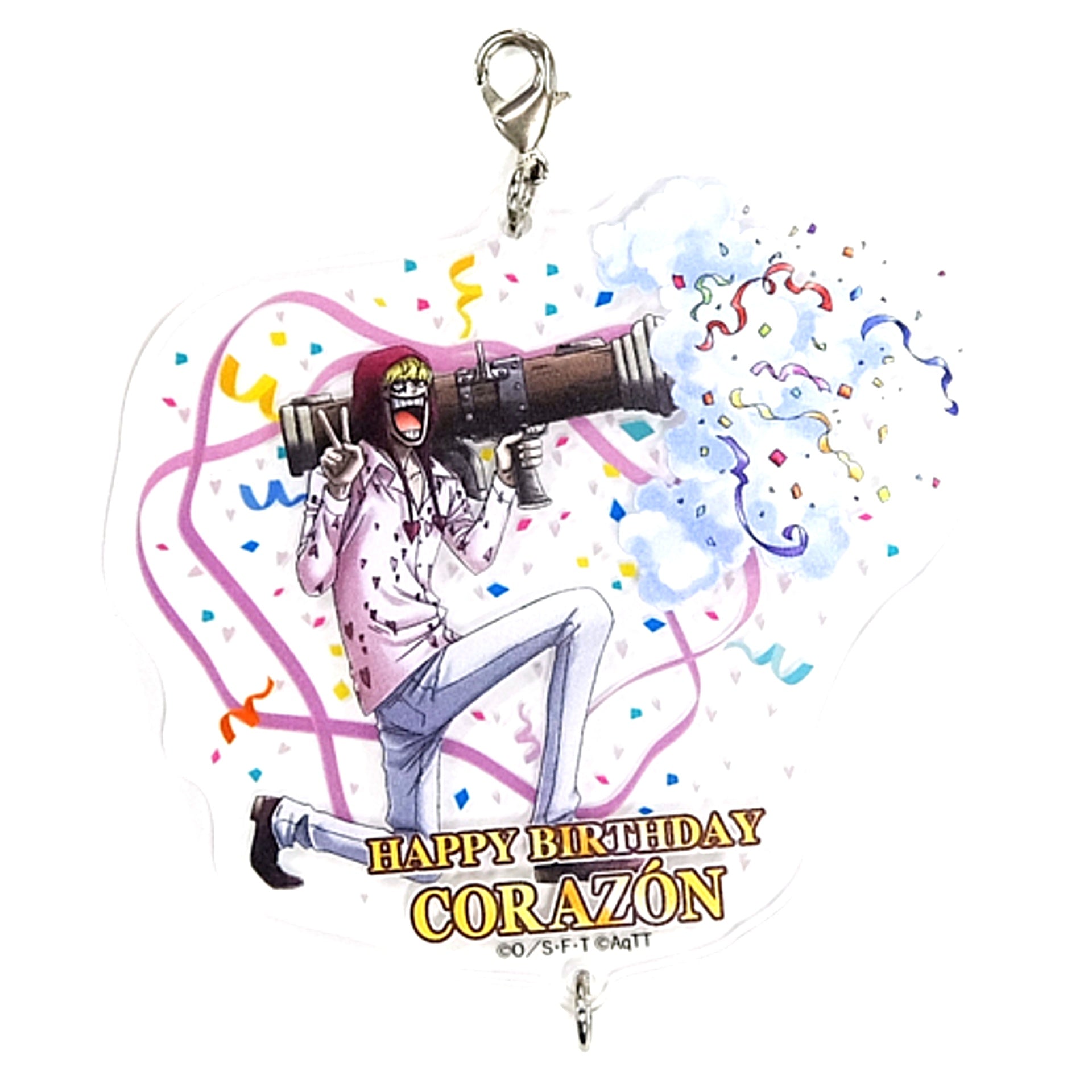 Corazon One Piece Birthday Acrylic Keychain 2018 Mugiwara Store Limited [USED]