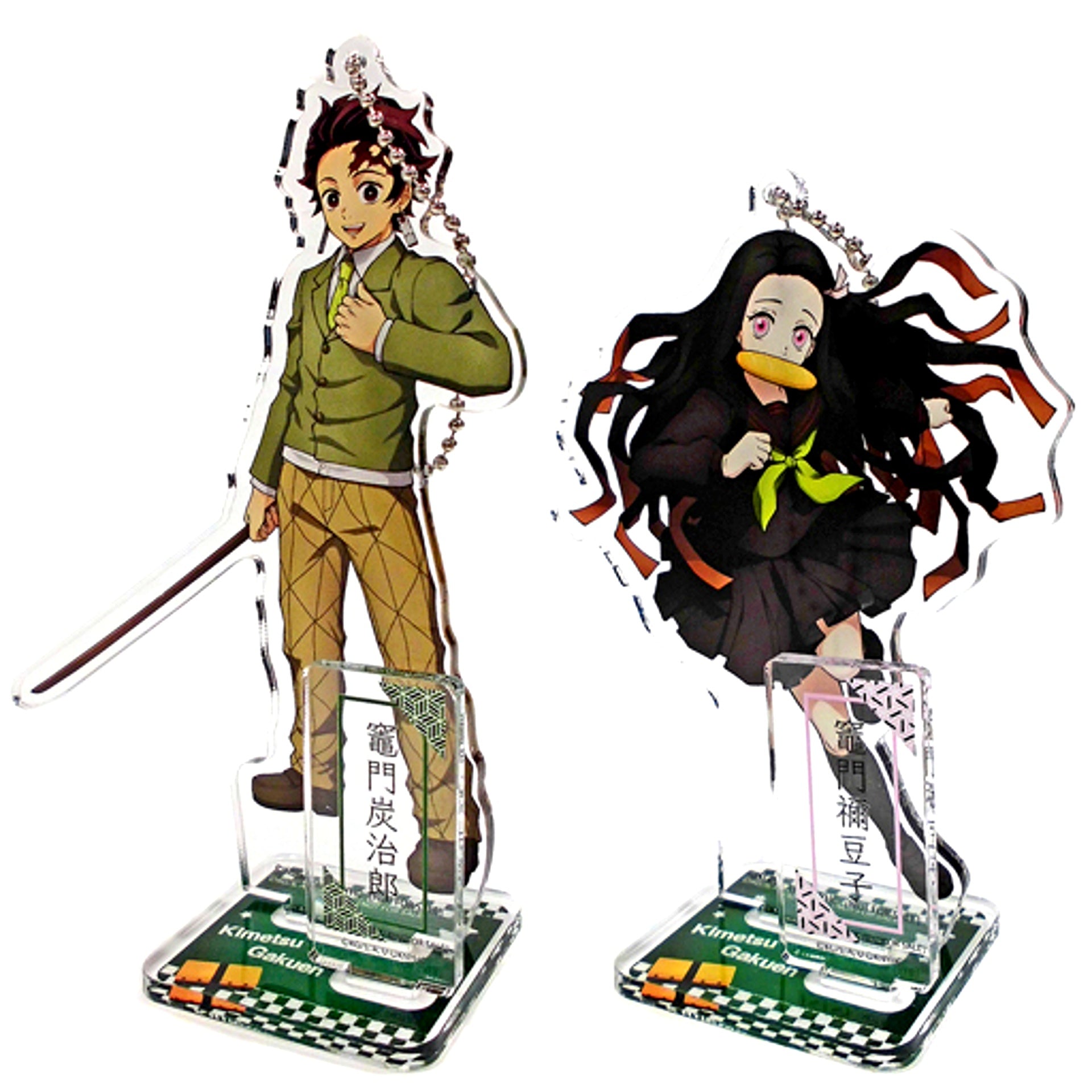 Tanjiro Kamado & Nezuko Kamado - Kimetsu Academy Set of 2 Acrylic Stands PS4 / PS5 Software Demon Slayer The Hinokami Chronicles ANIPLEX+ Purchase Bonus [USED]