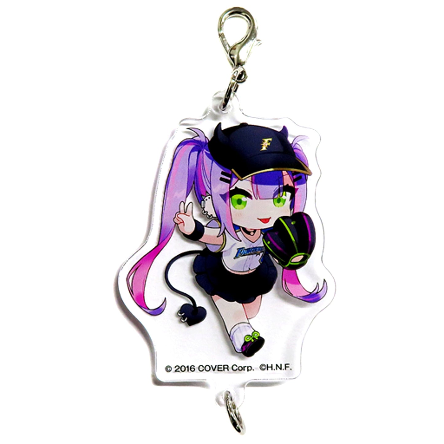 Tokoyami Towa Hokkaido Nippon-Ham Fighters Hololive Pacific League 6 Teams Connected Acrylic Keychain [USED]