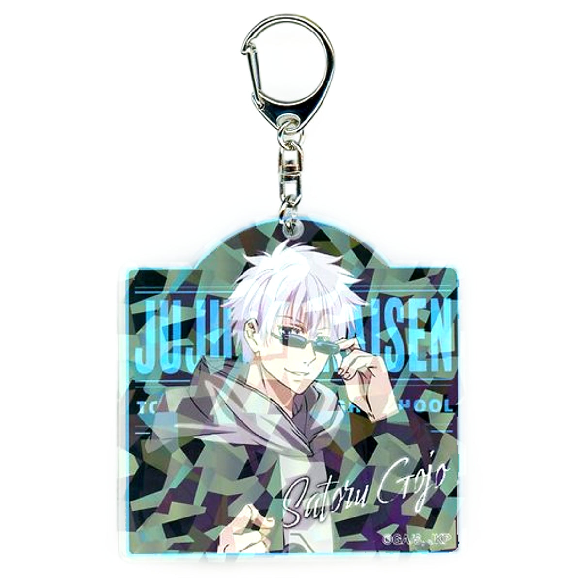 Satoru Gojo Jujutsu Kaisen Hologram Acrylic Keychain Window Shopping Ver. Marui Branch Office Limited [USED]