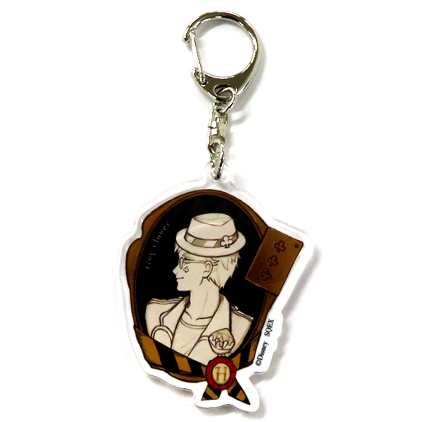 Trey Clover Disney Twisted Wonderland Trading Acrylic Keychain A Roman [USED]