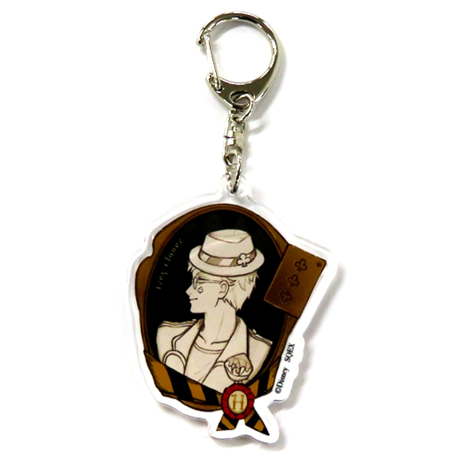 Trey Clover Disney Twisted Wonderland Trading Acrylic Keychain A Roman [USED]